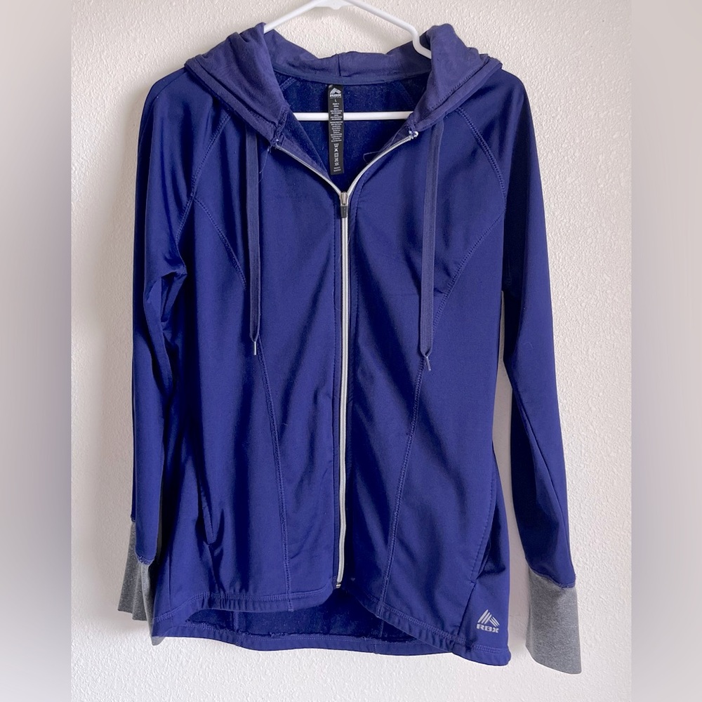 RBX Lightweight Jacket with hood and thumb holes.